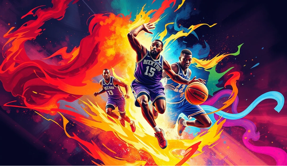 NBA反手上篮动作 示意图